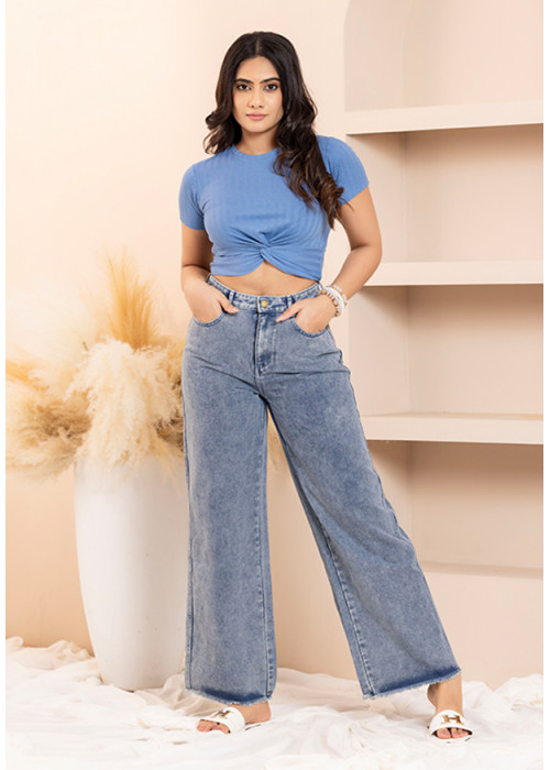HENASSY WIDE LEG JEAN